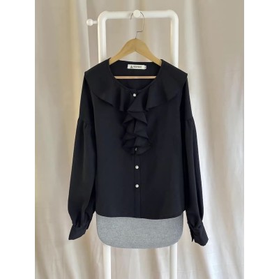 Miss Point Spirit Hunter‘s Box Lantern Sleeve Blouse(Reservation/2 Colours/Full Payment Without Shipping)